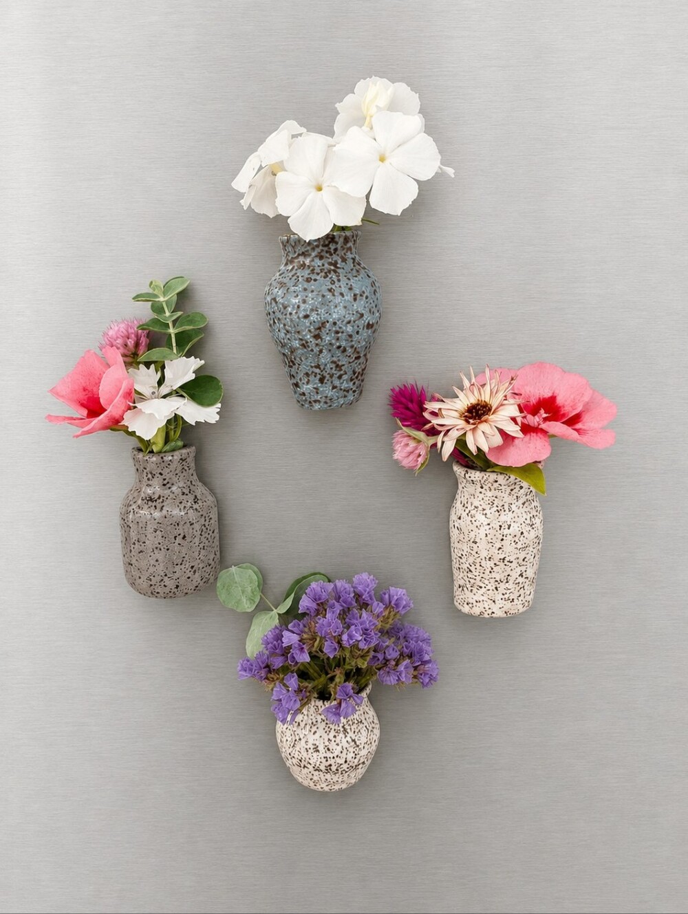 Mini Vase Pottery Refrigerator Magnets